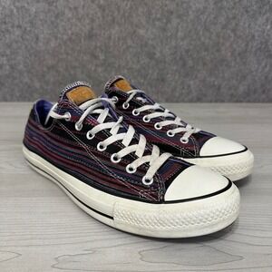 Converse Chuck Taylor All Star Ox Mens Size 12 Multi Color Striped Low Top